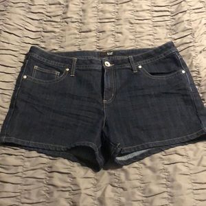 LIKE NEW a.n.a. dark wash jean shorts